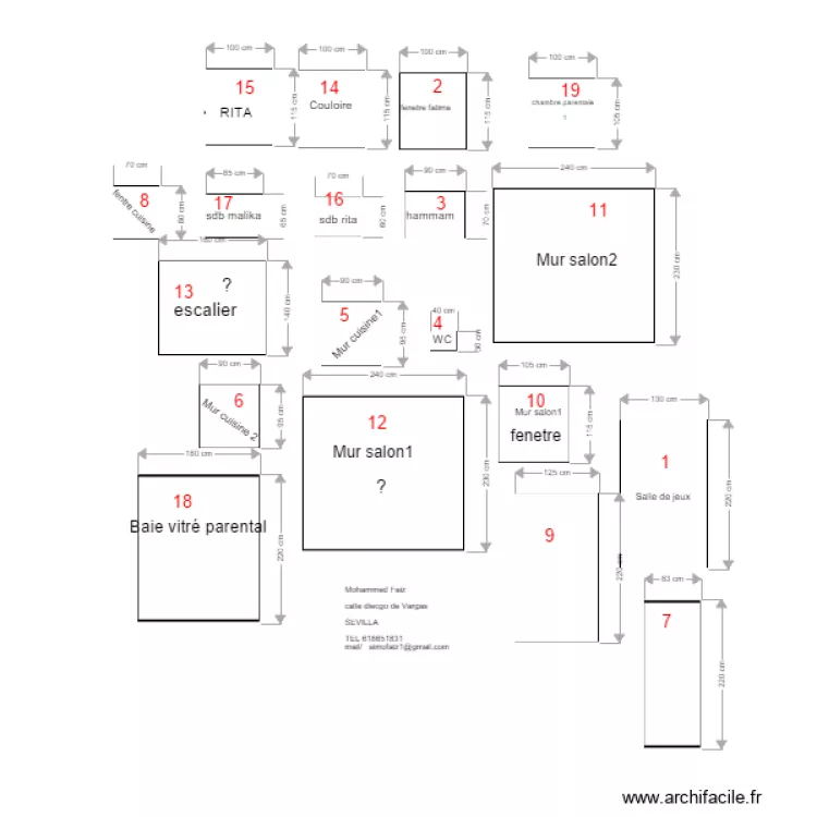 FENETRE basculante. Plan de 