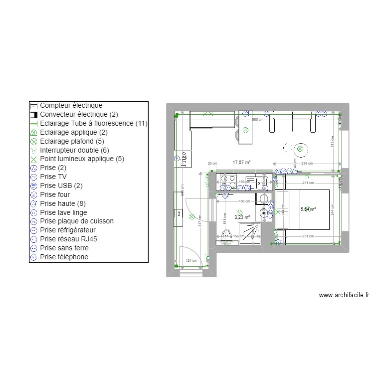 Plan electrique briard. Plan de 0 pièce et 0 m2