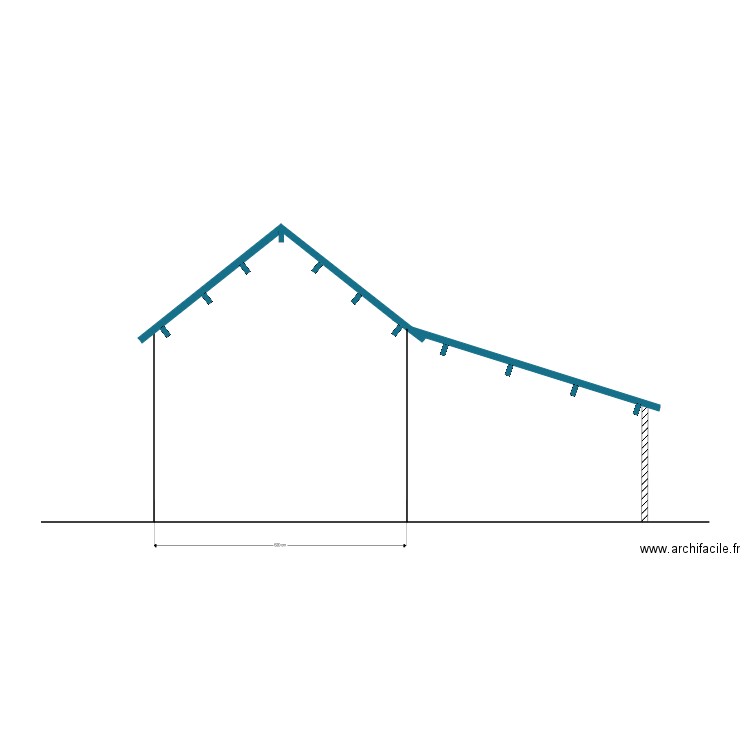 coupe gge. Plan de 0 pièce et 0 m2