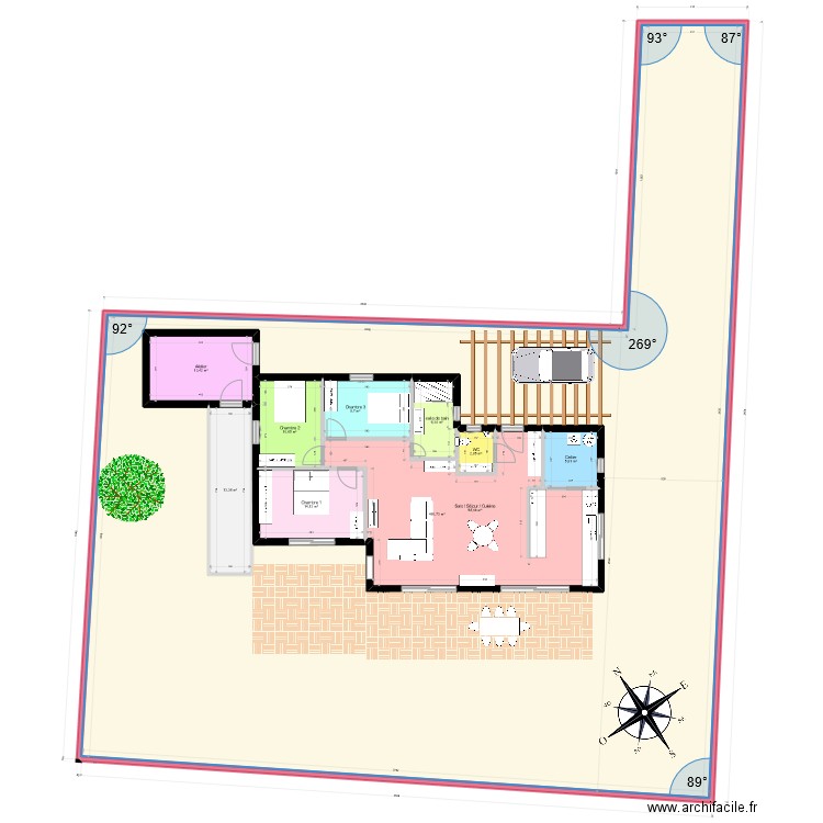 Maison à Crozon V5bis. Plan de 10 pièces et 752 m2