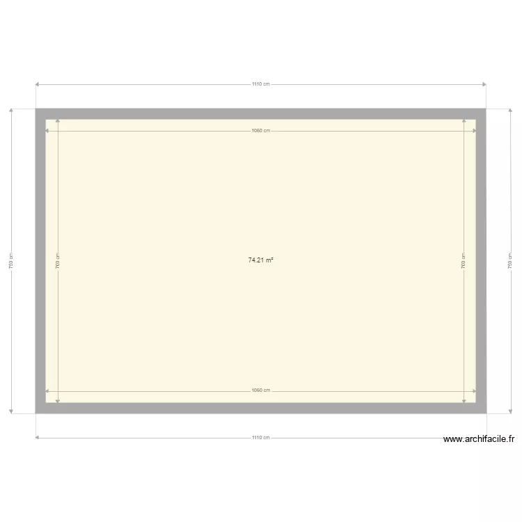 vide sanitaire. Plan de 