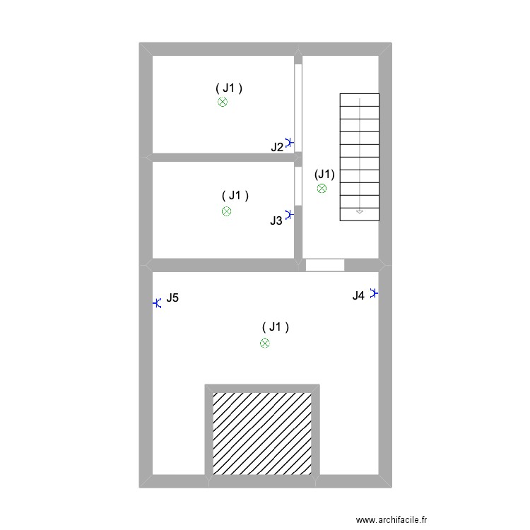 JLT Cave. Plan de 5 pièces et 37 m2