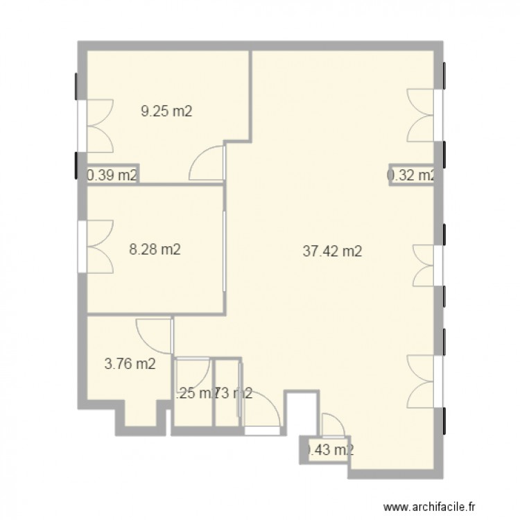 Fontyne séjour en long. Plan de 0 pièce et 0 m2