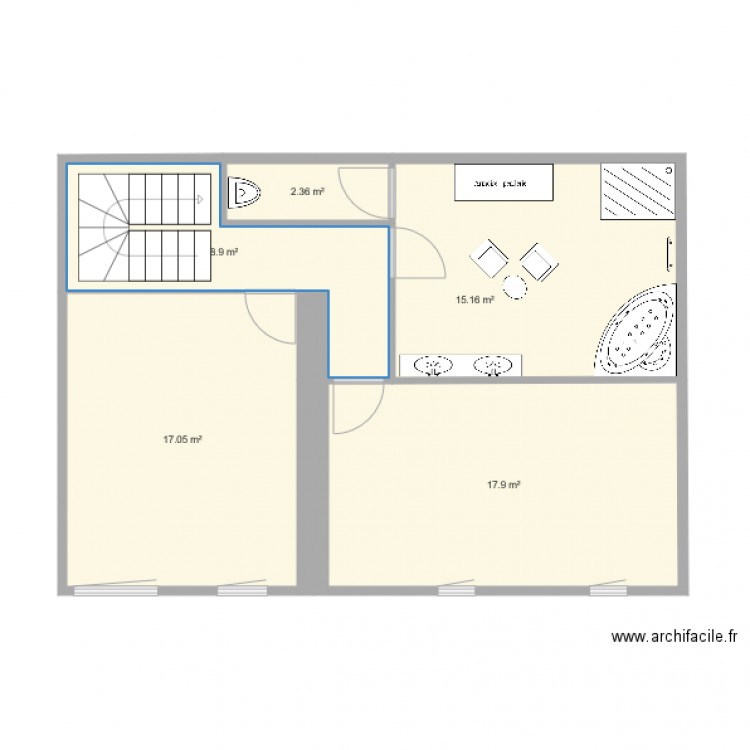 2 etage essai. Plan de 0 pièce et 0 m2