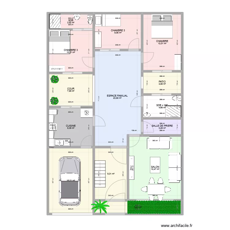 MAISON SENEGAL 2. Plan de 