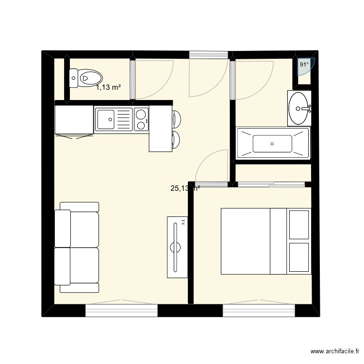 ex 1. Plan de 0 pièce et 0 m2