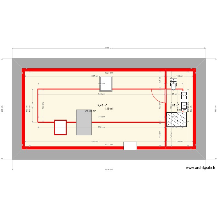 ACEDO COMBLES. Plan de 5 pièces et 93 m2