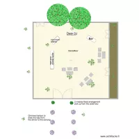 Pavillon des Oliviers &eacute;clairage suspendu