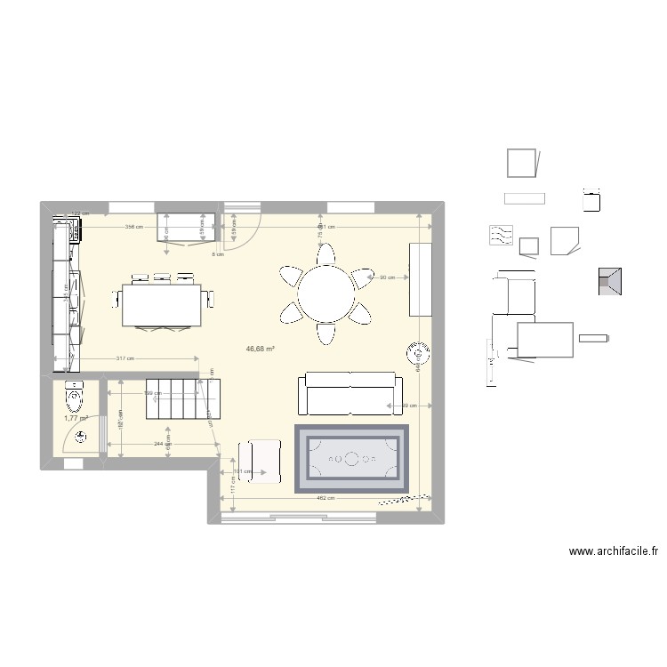 maison damanne 26 février 2022. Plan de 0 pièce et 0 m2