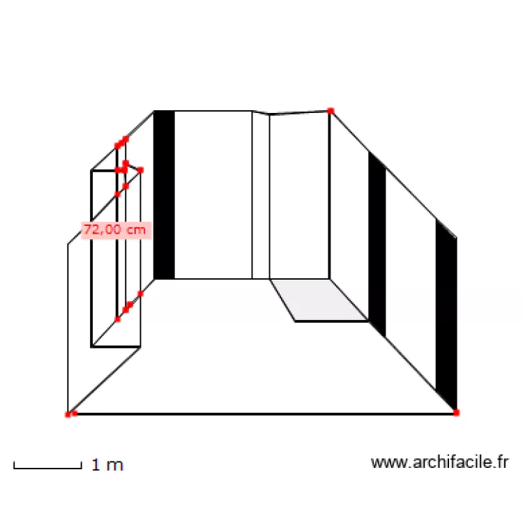 Salle de bain. Plan de 