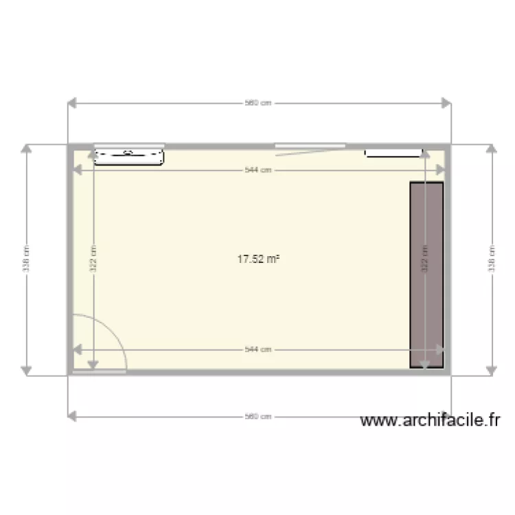 Bureau Aliz&eacute;e et Elodie. Plan de 