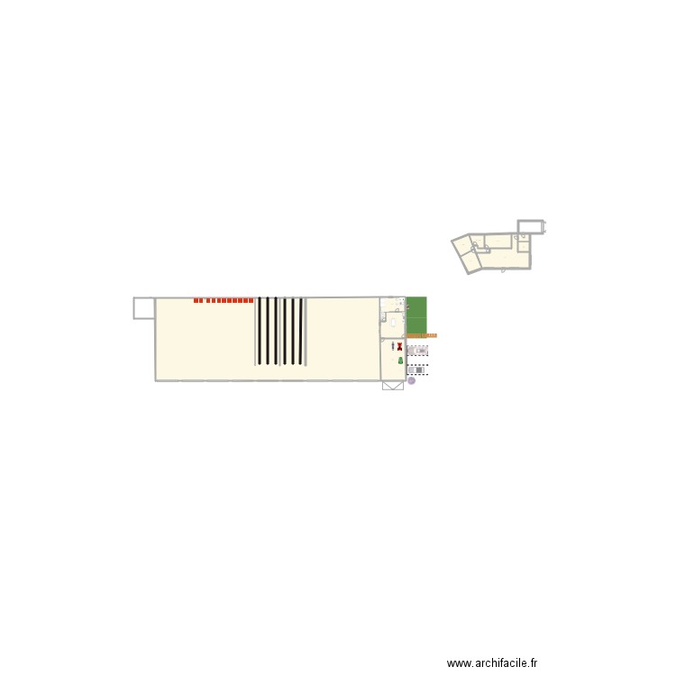 projet batiment ouverture totale et maison. Plan de 0 pièce et 0 m2