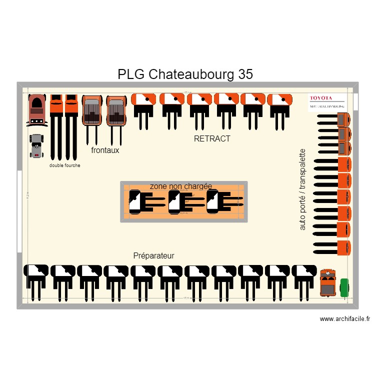 PLG CHATEAUBOURG 35. Plan de 2 pièces et 203 m2