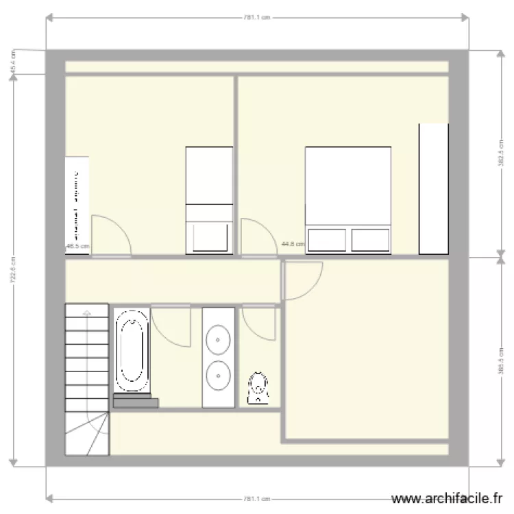 1er ETAGE MEUBLE. Plan de 1er ETAGE MEUBLE. Plan de