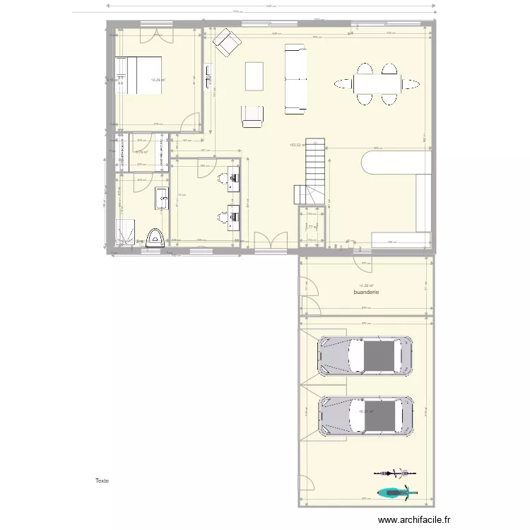 PAVILLON COURVILE. Plan de 