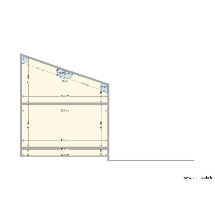 Lacroix Plan coupe extension V1. Plan de 0 pièce et 0 m2