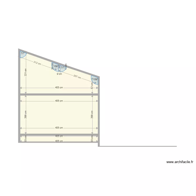Lacroix Plan coupe extension V1. Plan de 
