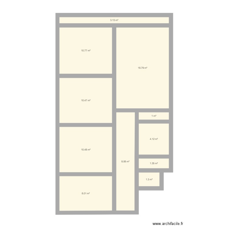 Appartement  1. Plan de 0 pièce et 0 m2