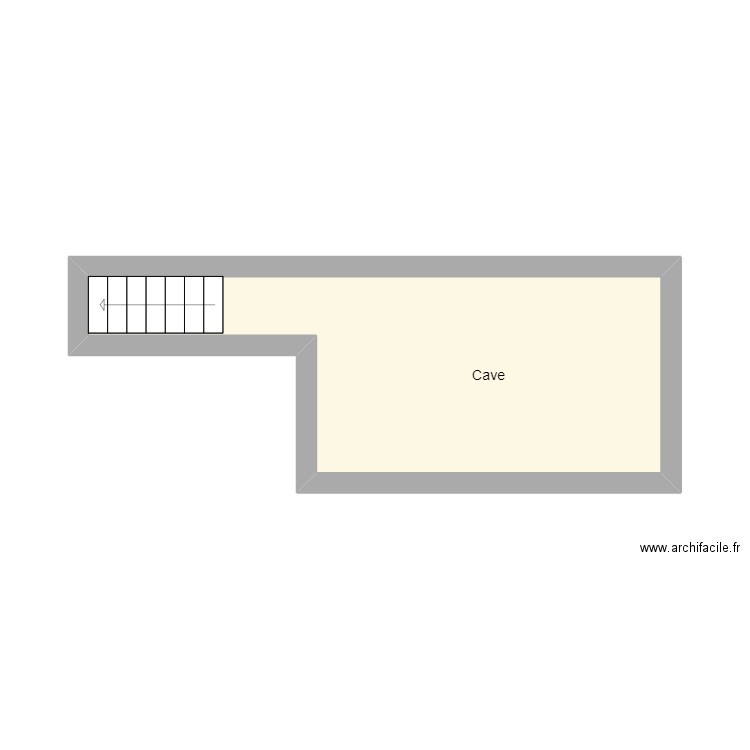 Anthony CAVE. Plan de 1 pièce et 13 m2