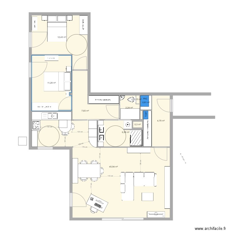 LIGNE BLEUE 23. Plan de 0 pièce et 0 m2