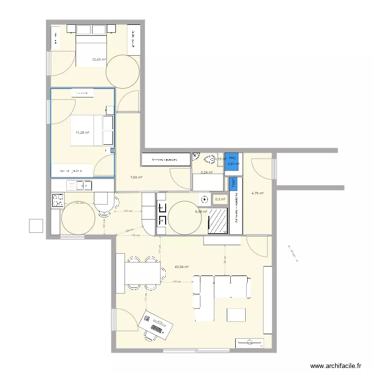 LIGNE BLEUE 23. Plan de 