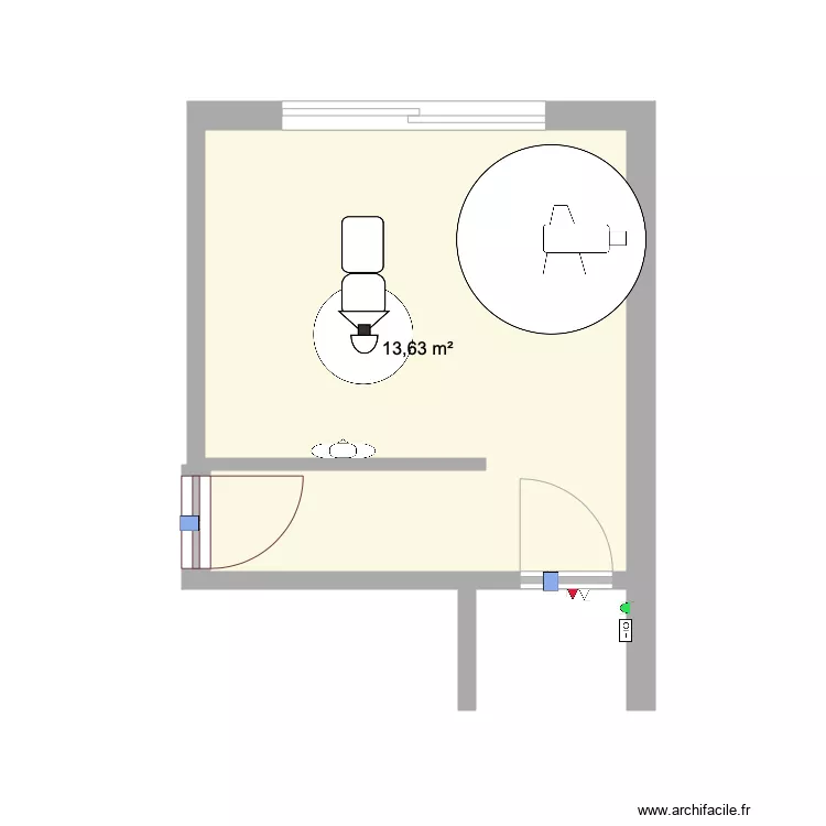 DAUDRE CABINET. Plan de 