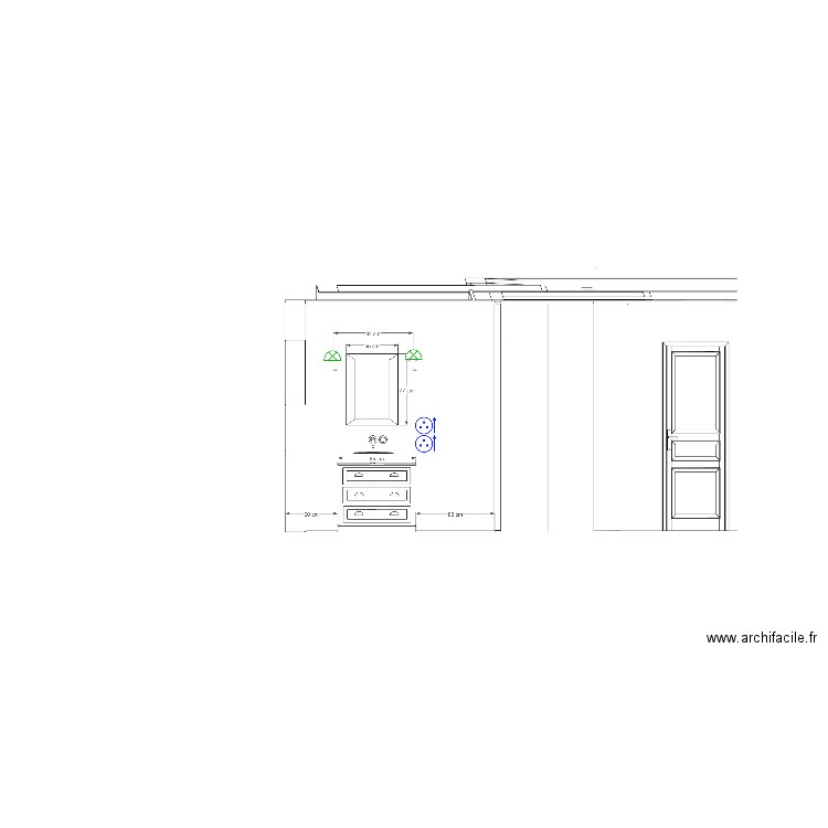 élévation électrique suite parentale belle ile. Plan de 0 pièce et 0 m2