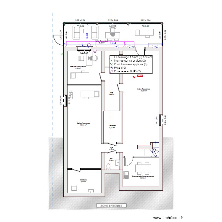 SCI HECTOR-PLAN ELECTRIQUE 2. Plan de 0 pièce et 0 m2