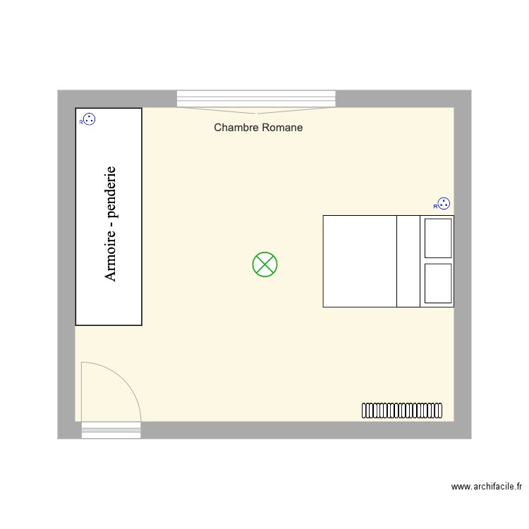 Chambre Romane. Plan de 0 pièce et 0 m2