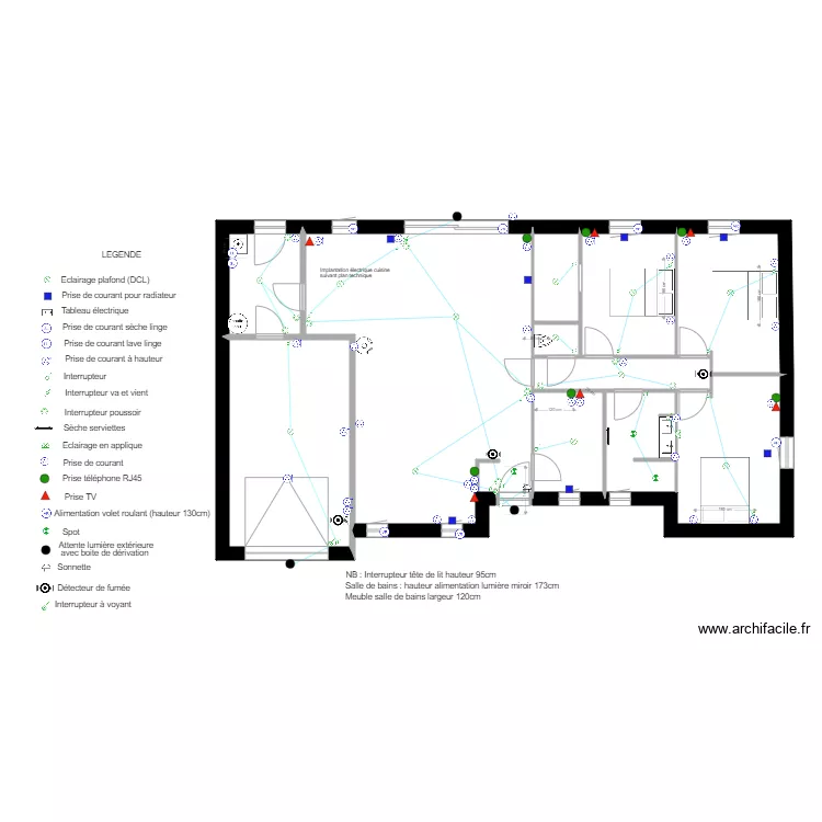 CORNU. Plan de 