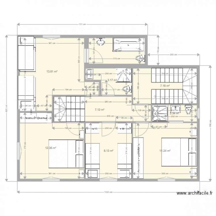 st lu 1er etage bis. Plan de 0 pièce et 0 m2