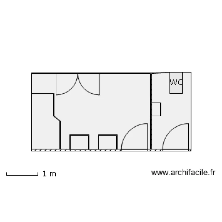 Salle de Bains Etage. Plan de Salle de Bains Etage. Plan de