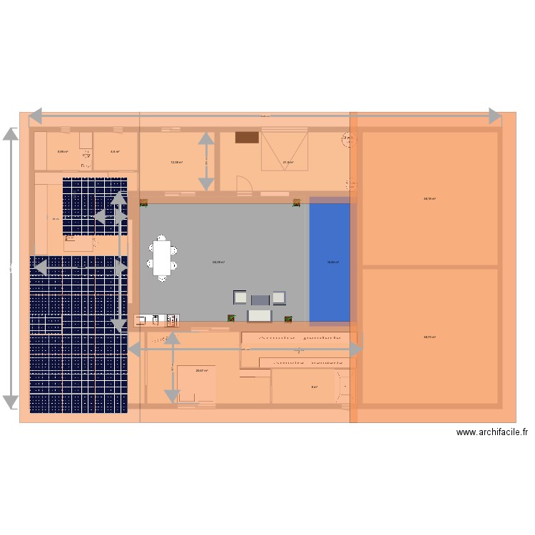 hacienda brezins 2 toit . Plan de 0 pièce et 0 m2