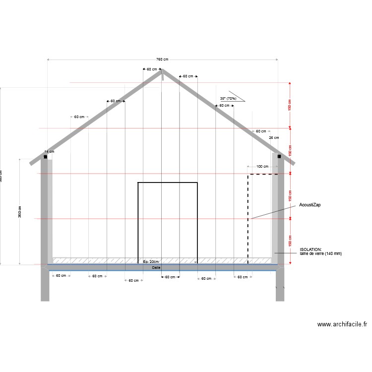 Isolation Face Escalier. Plan de 0 pièce et 0 m2