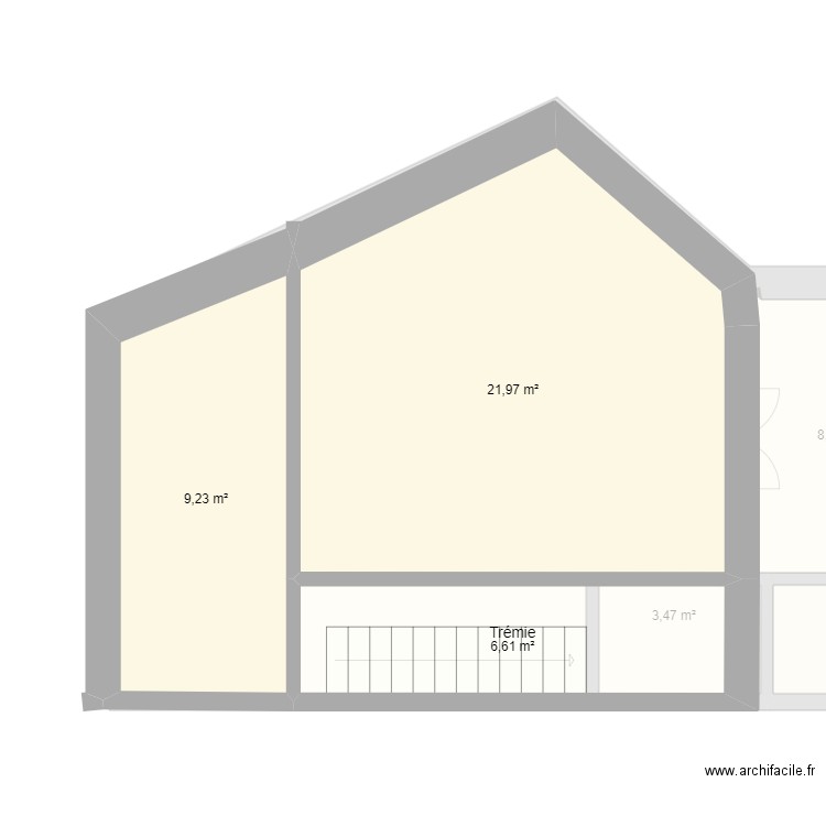 nif 3. Plan de 7 pièces et 87 m2