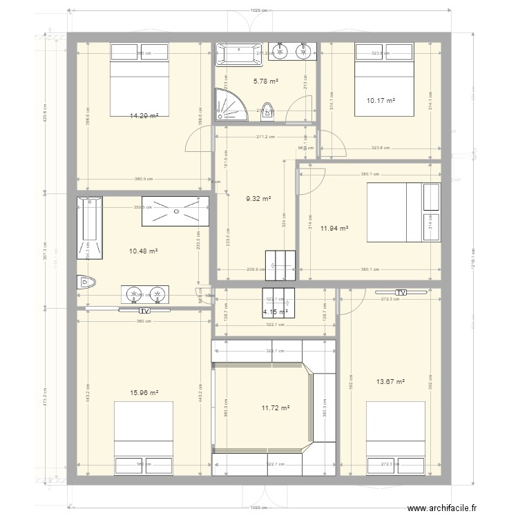 etiennne appartement. Plan de 0 pièce et 0 m2