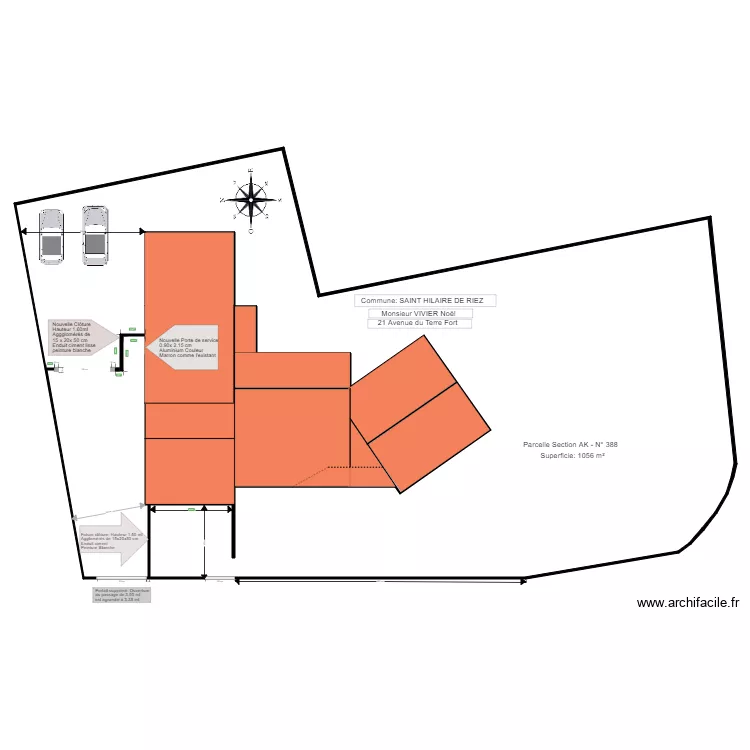 Plan Masse &eacute;tat Futur. Plan de 