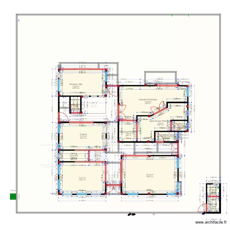 PLAN DU 16 Mai 2019 Plan De Masse avec Cotation NIV1. Plan de PLAN DU 16 Mai 2019 Plan De Masse avec Cotation NIV1. Plan de
