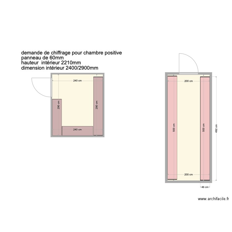 terre comtoise. Plan de 2 pièces et 17 m2