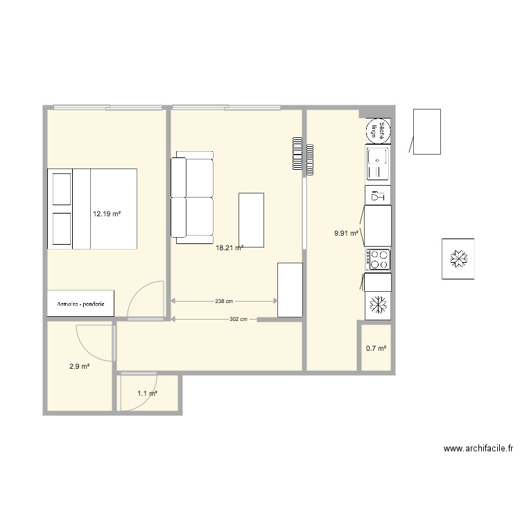 T2 ST MANDE v22 JUIN. Plan de 0 pièce et 0 m2