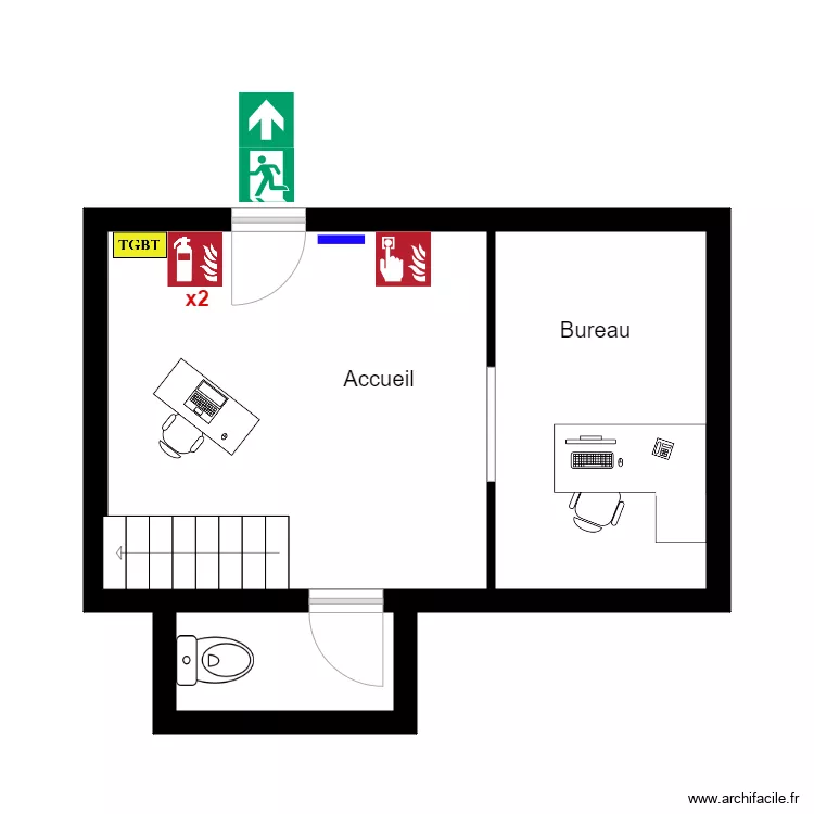 Orage Atelier RDC 1. Plan de 