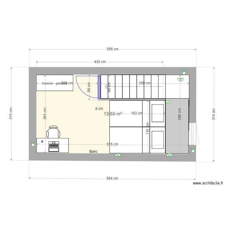 garagegetetage. Plan de 0 pièce et 0 m2