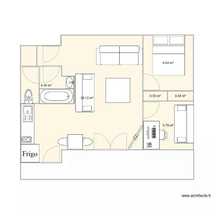 plan appart. Plan de 