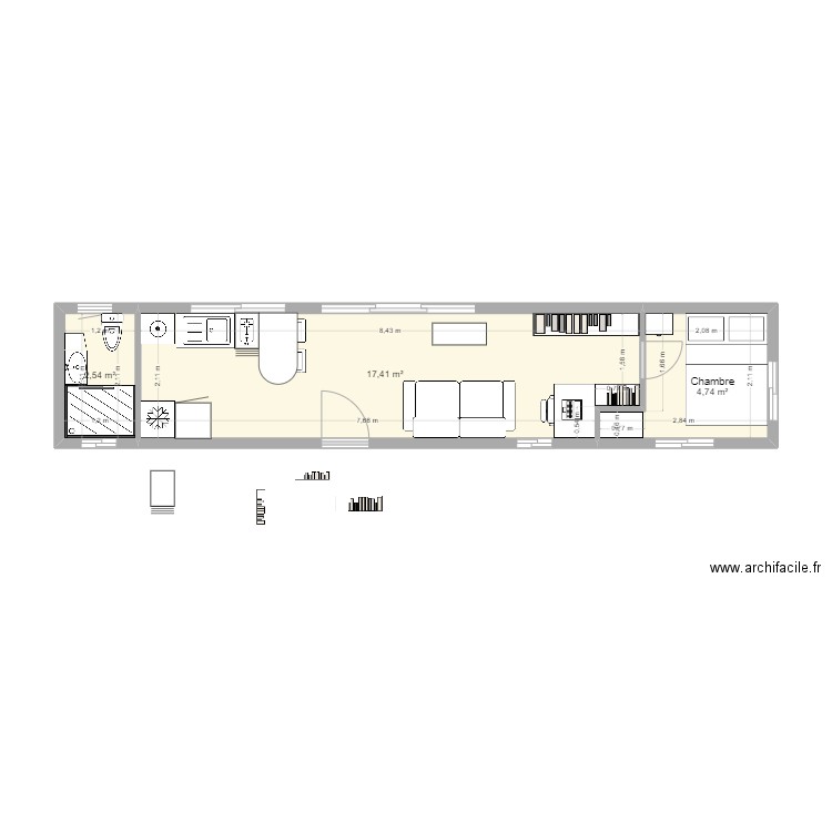 Container 40 feet nouvel essai 16. Plan de 0 pièce et 0 m2