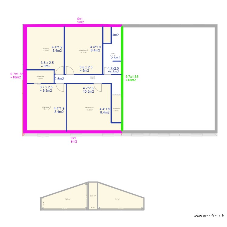 bayard final V7 locataire TEST 5. Plan de 0 pièce et 0 m2