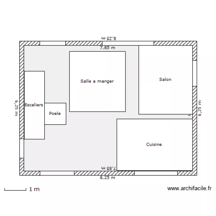 salon 1. Plan de 
