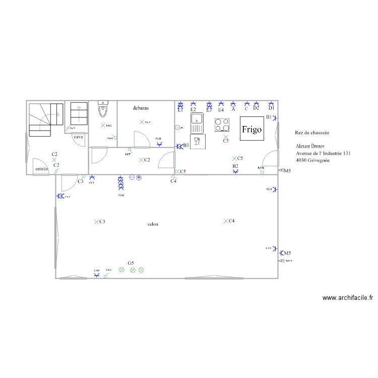 rez de3. Plan de 0 pièce et 0 m2