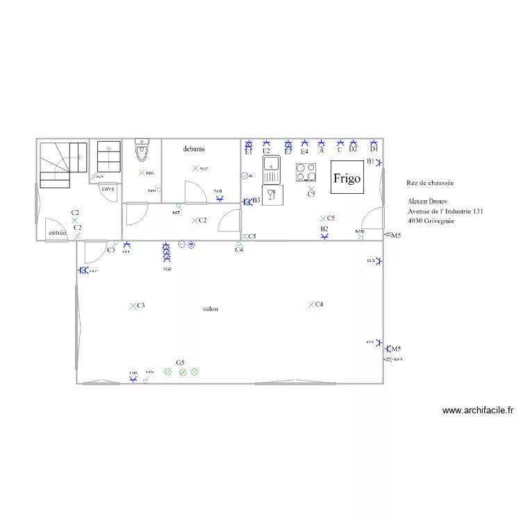 rez de3. Plan de rez de3. Plan de