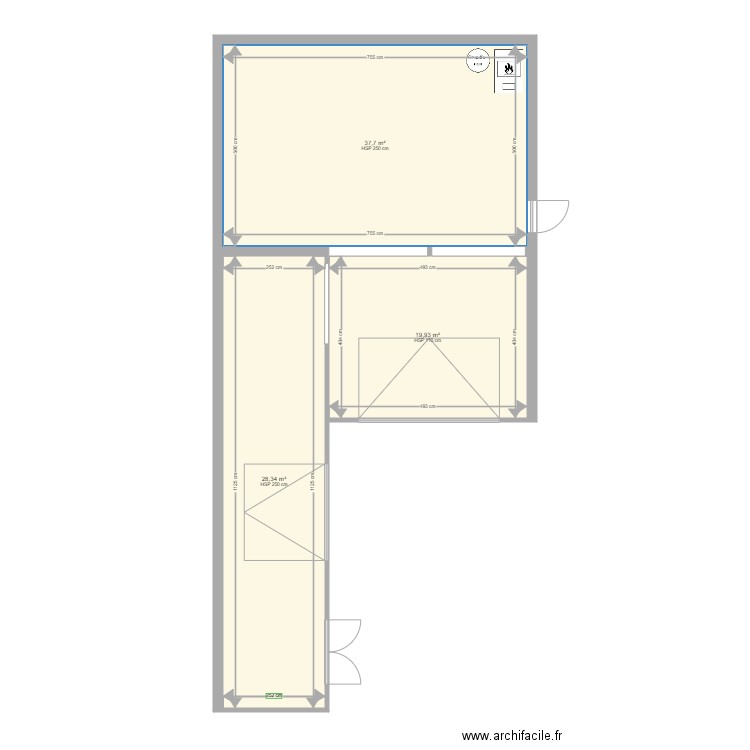 sains garage. Plan de 0 pièce et 0 m2