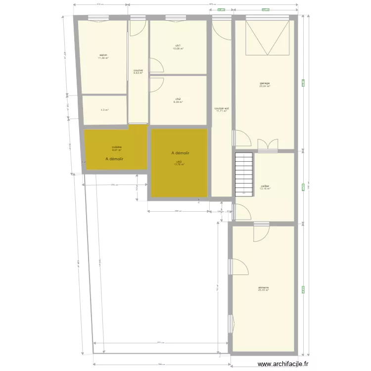 22 pasteur actuel. Plan de 